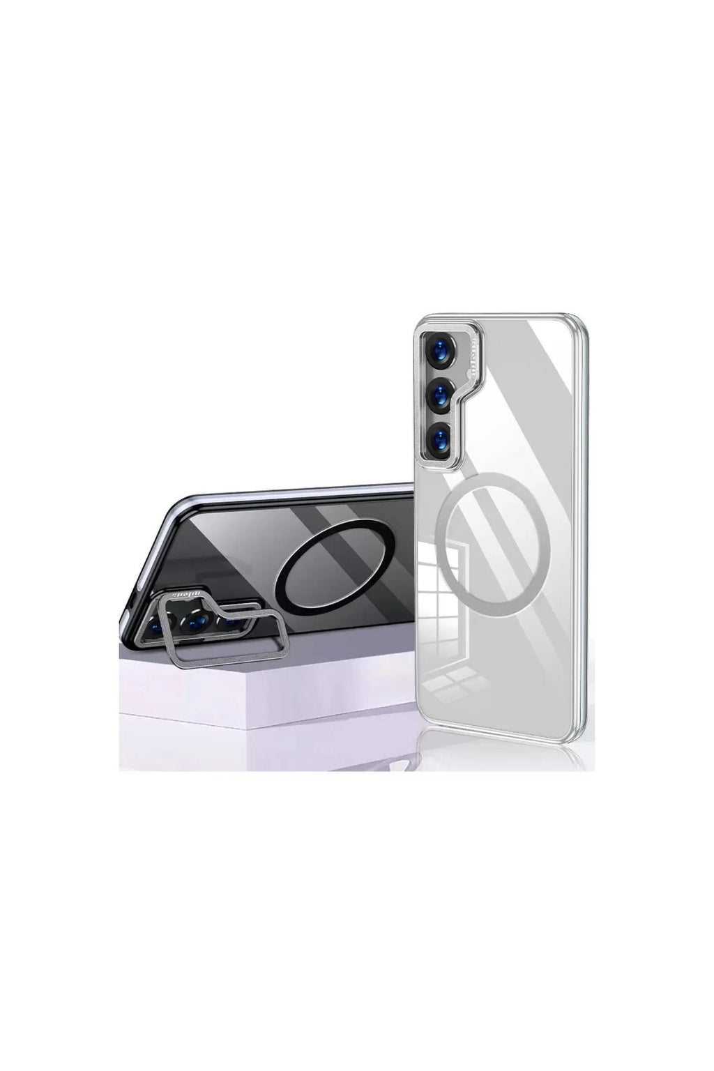 Joko Samsung Galaxy S24 Uyumlu Crystal Magsafe Kapak - Şeffaf