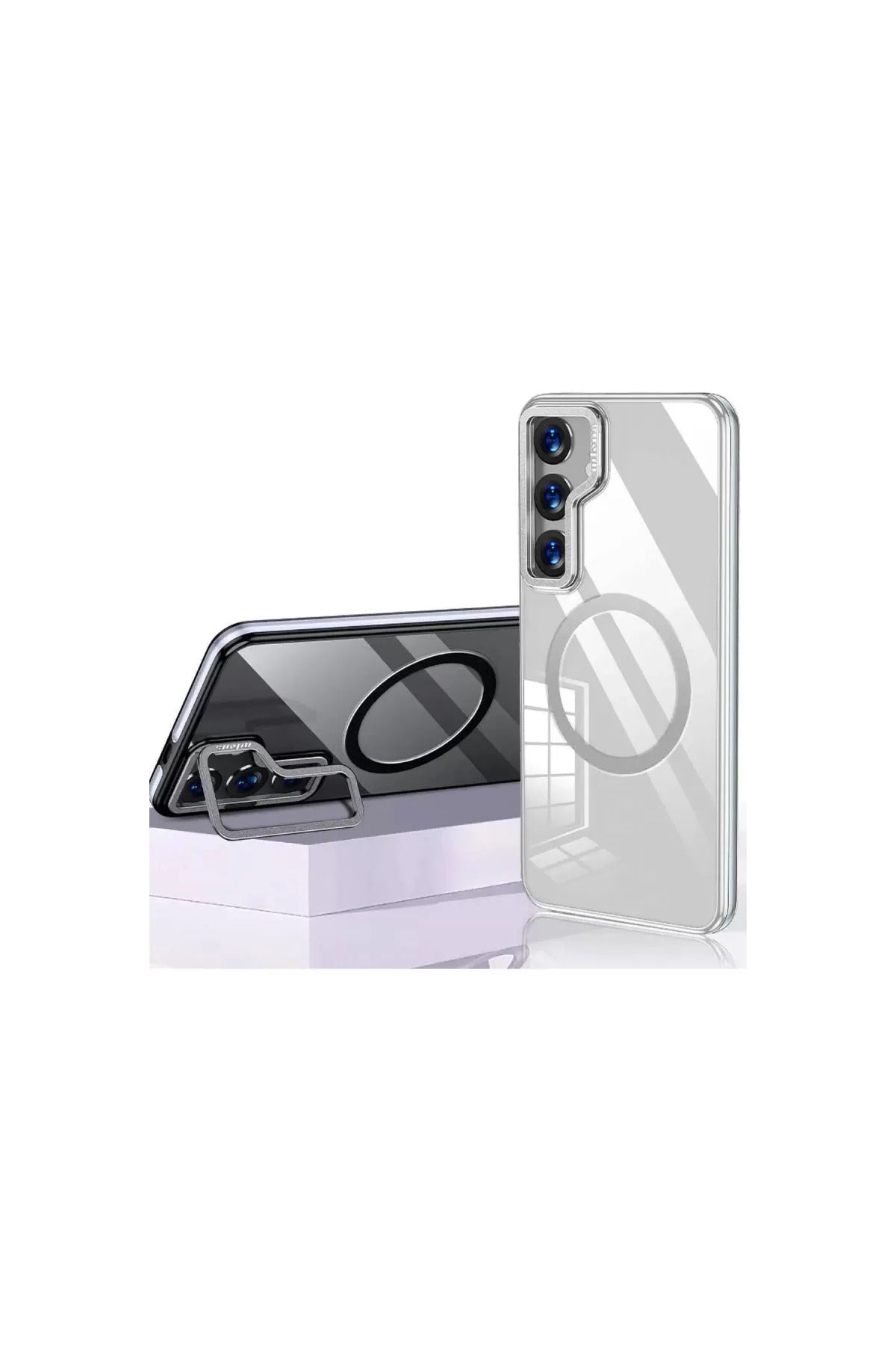 Joko Samsung Galaxy S24 Uyumlu Crystal Magsafe Kapak - Şeffaf
