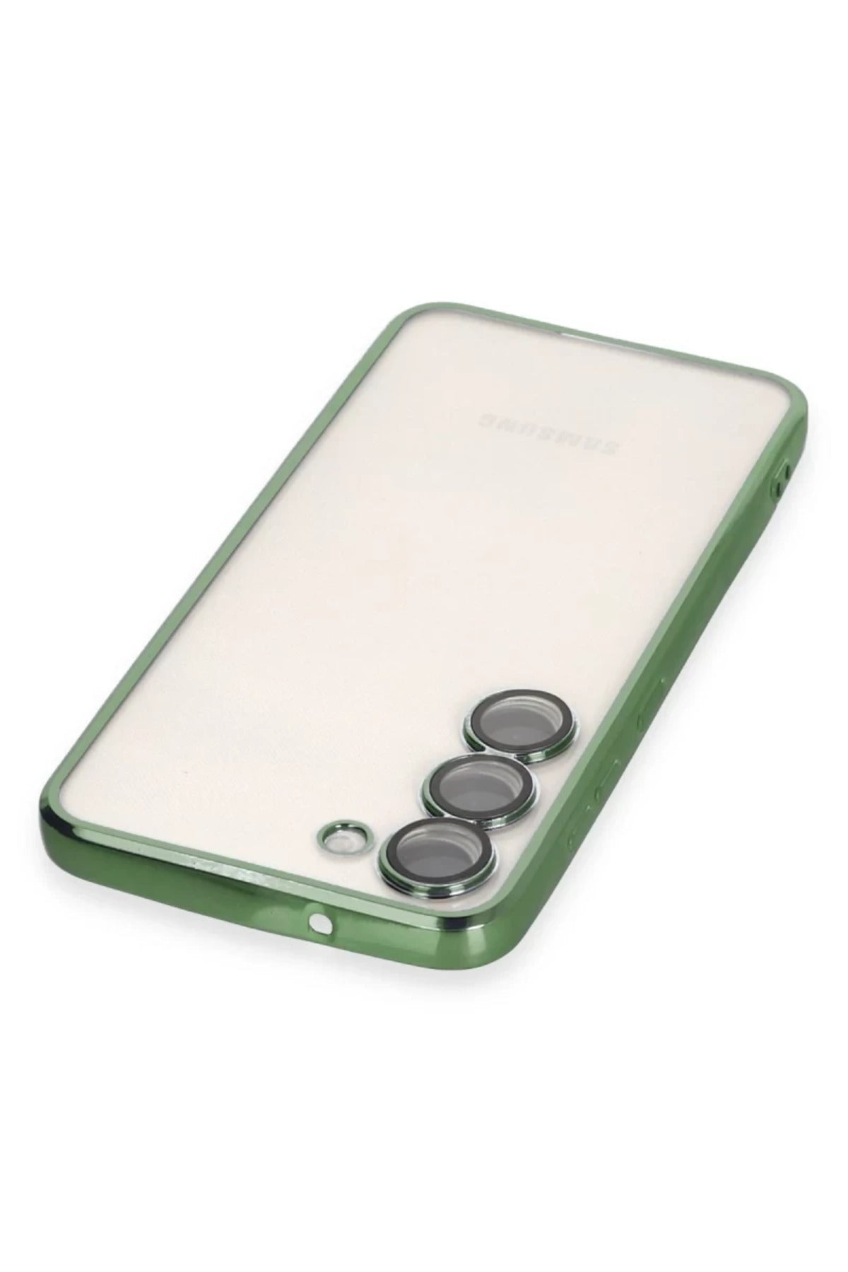 Samsung Galaxy S23 Uyumlu Kılıf Lensli Silikon - Yeşil