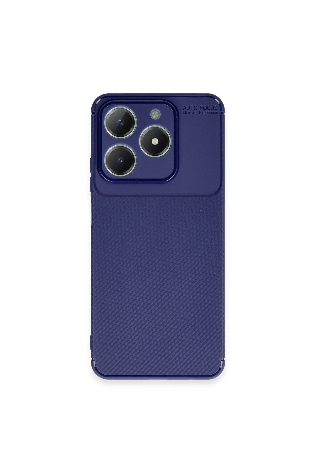 Realme C61 Uyumlu Kılıf Auto Focus Karbon Kapak - Lacivert