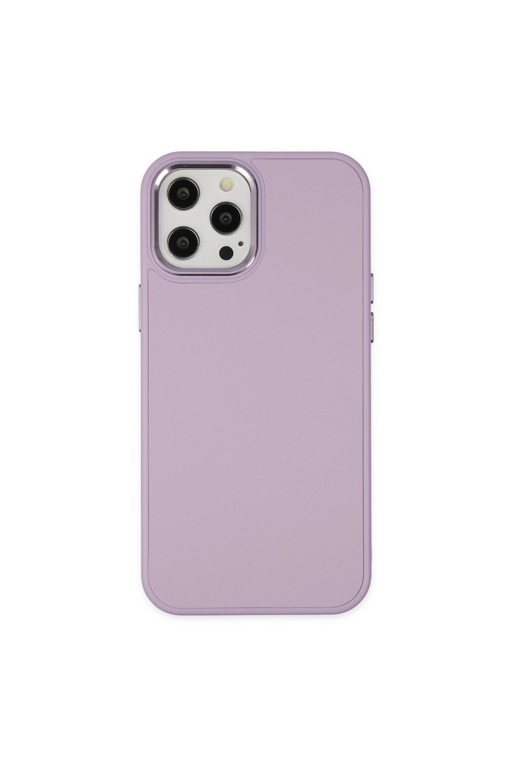 Apple iPhone 12 Pro Max Uyumlu Kılıf Asya Deri Silikon - Lila