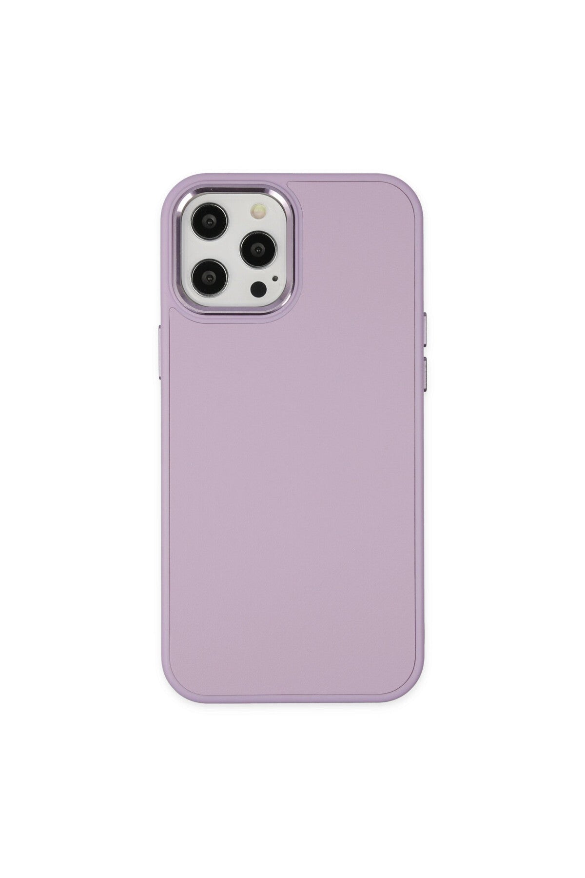 Apple iPhone 12 Pro Max Uyumlu Kılıf Asya Deri Silikon - Lila