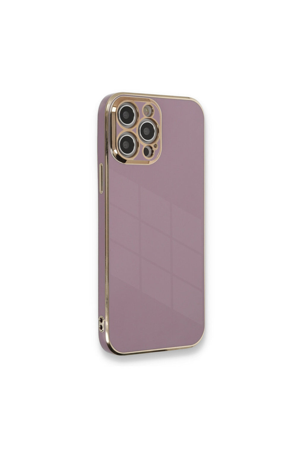 Apple iPhone 12 Pro Max Uyumlu Kılıf Volet Silikon - Mor