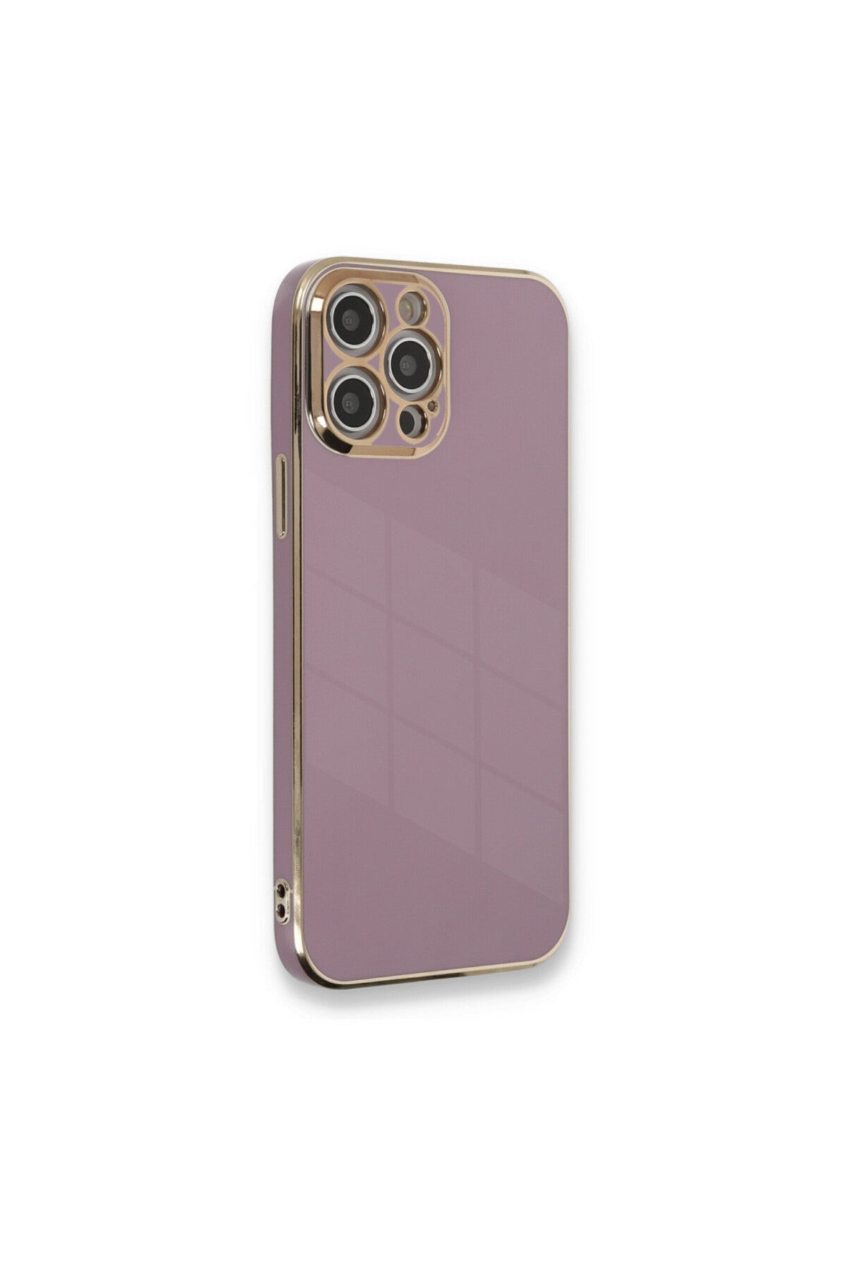 Apple iPhone 12 Pro Max Uyumlu Kılıf Volet Silikon - Mor
