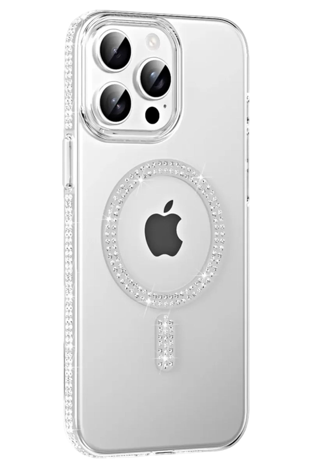 Joko Apple iPhone 15 Pro Uyumlu Move Taşlı Magsafe Kapak - Natural Grey