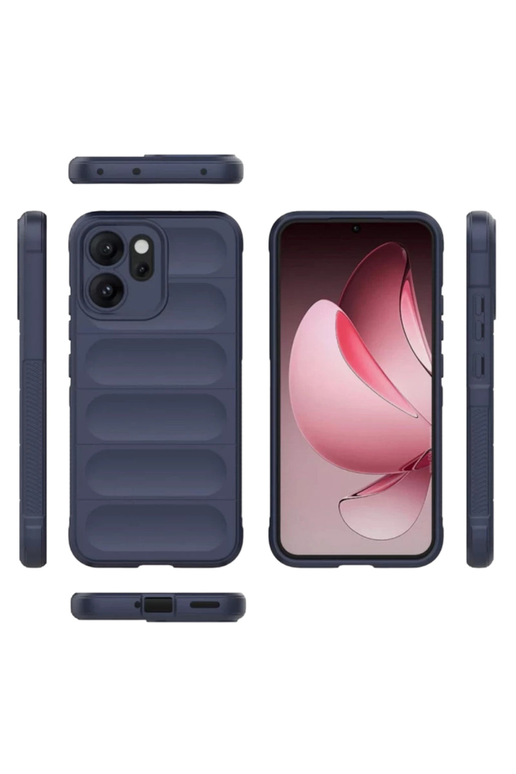 Oppo Reno 14F Uyumlu Optimum Silikon - Lacivert