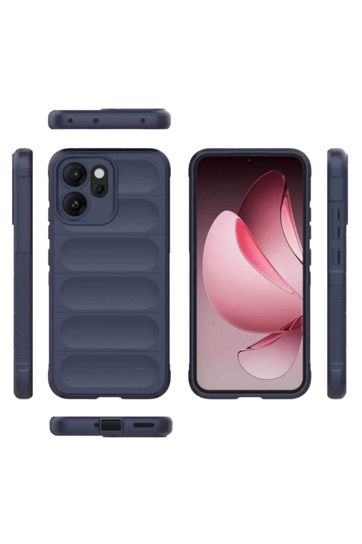 Oppo Reno 14F Uyumlu Optimum Silikon - Lacivert