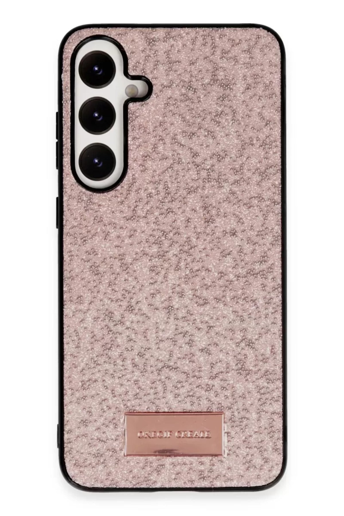 Onegif Samsung Galaxy A25 5G Uyumlu Bright Simli Kapak - Pembe