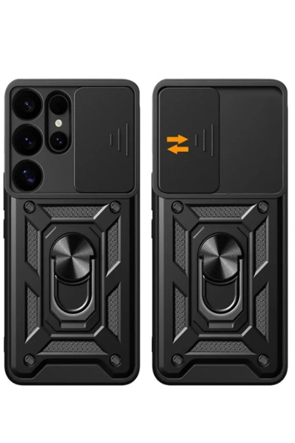 Samsung Galaxy S25 Ultra Uyumlu Kılıf Pars Lens Yüzüklü Silikon - Yeşil