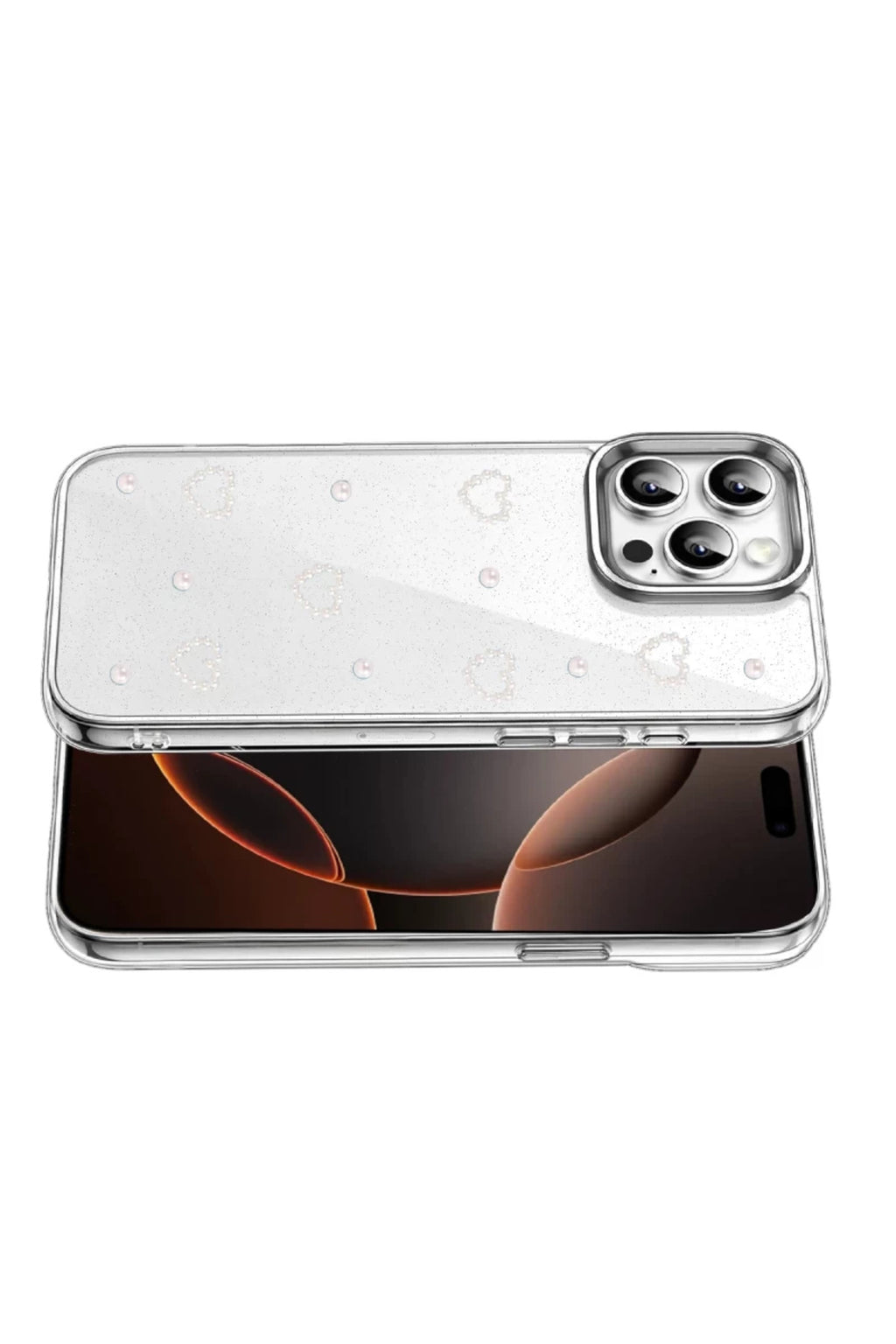 Apple iPhone 15 Pro Max Uyumlu Fiyonk Desenli Kapak - Desen 10
