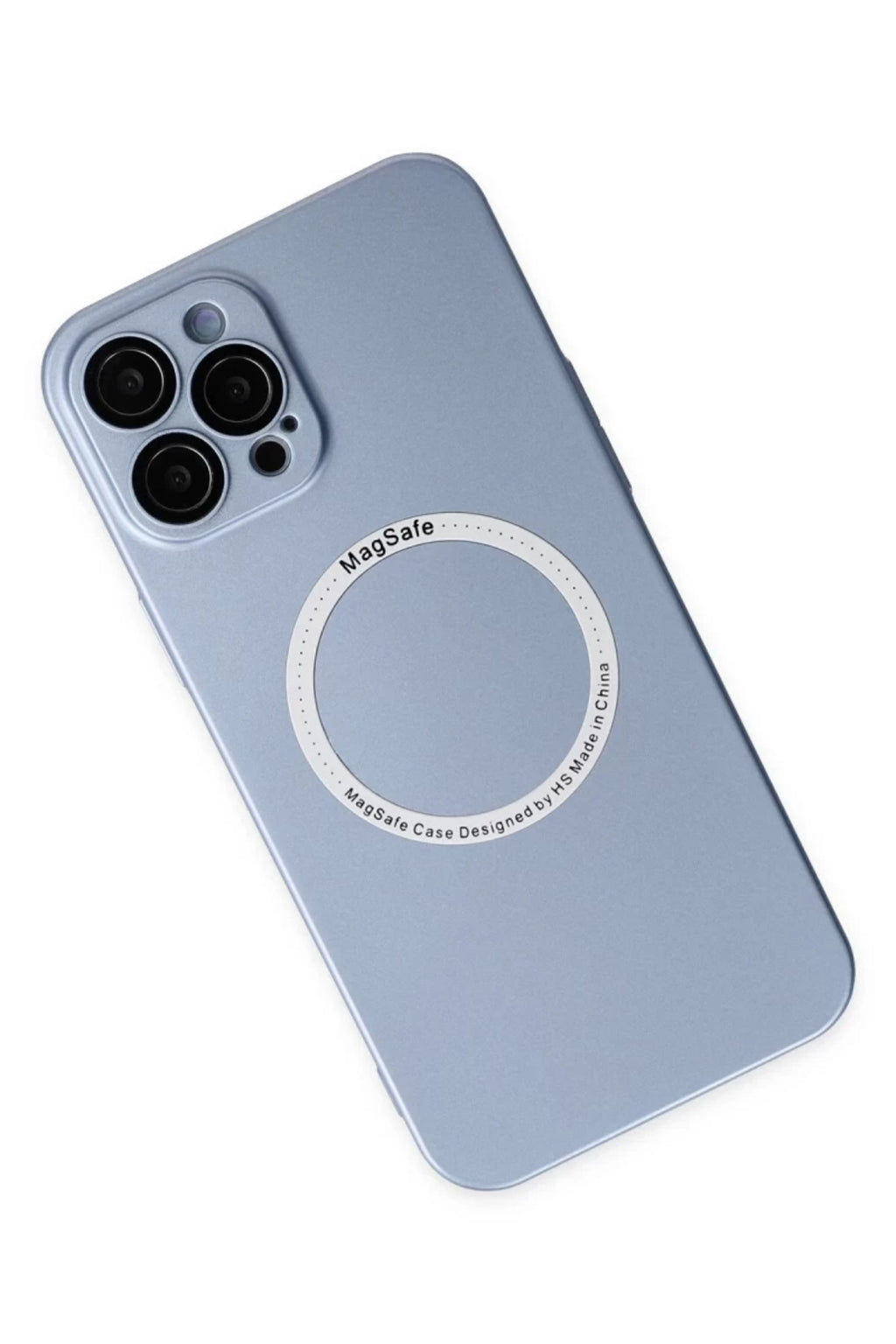 Apple iPhone 12 Pro Uyumlu Kılıf Jack Magneticsafe Lens Silikon - Sierra Blue
