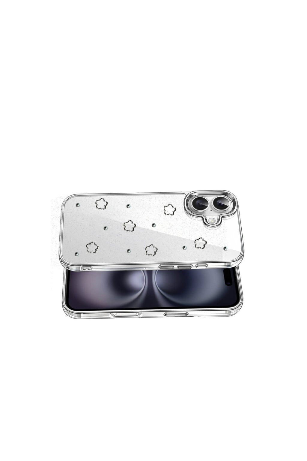 Apple iPhone 16 Uyumlu Fiyonk Desenli Kapak - Desen 2