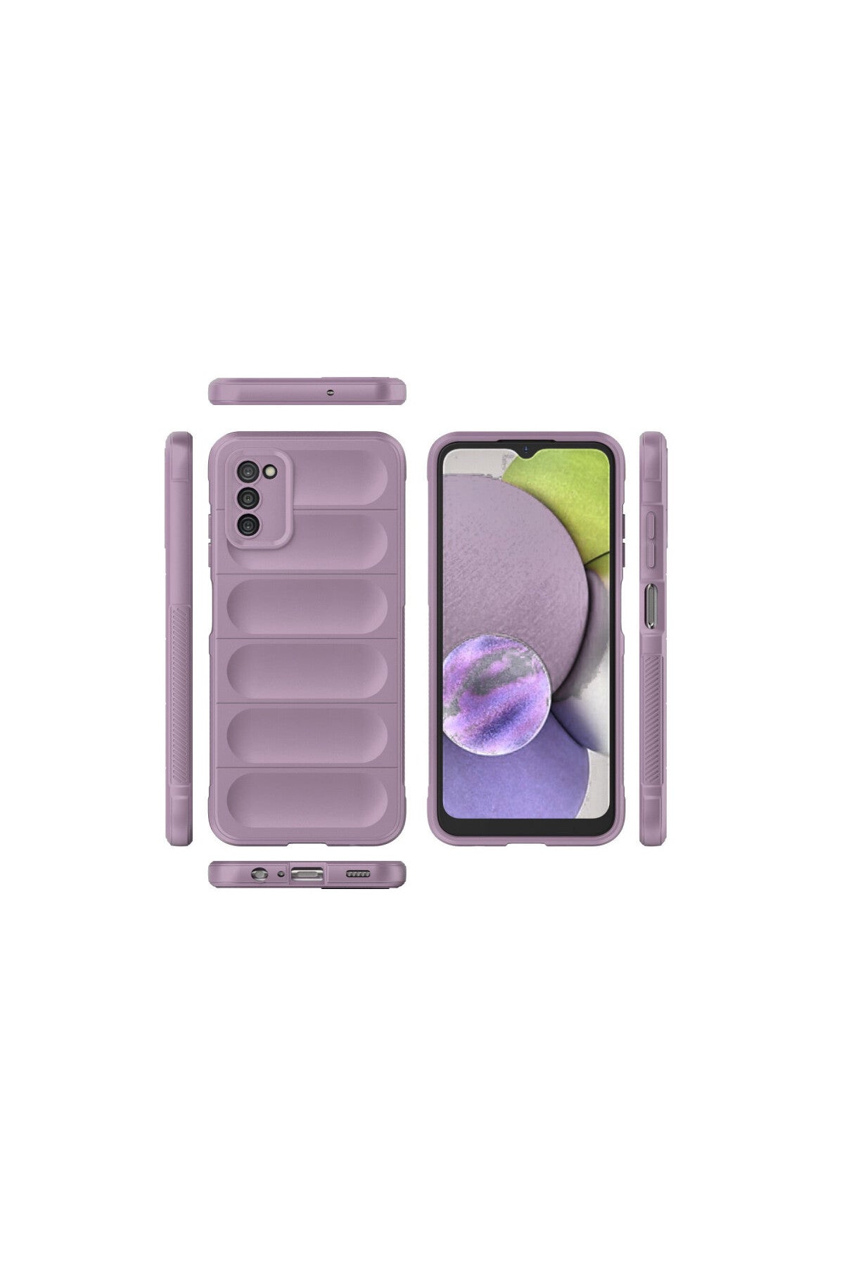 Samsung Galaxy A03S Uyumlu Kılıf Optimum Silikon - Mor