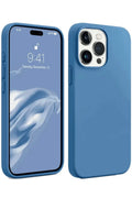 Apple iPhone 15 Pro Uyumlu Kılıf First Silikon - Mavi