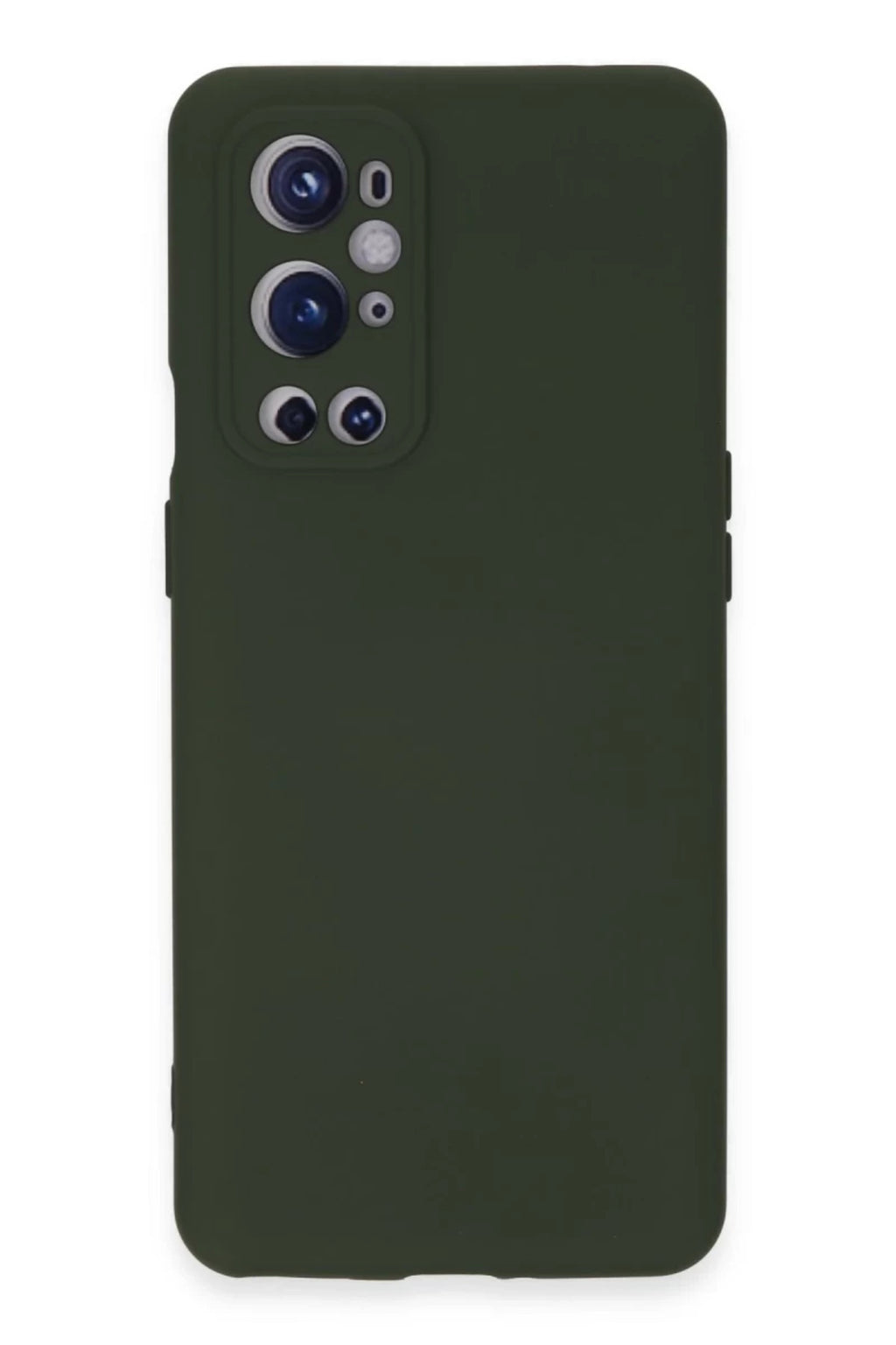 One Plus 9 Pro Kılıf Nano içi Kadife Silikon - Koyu Yeşil