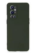 One Plus 9 Pro Kılıf Nano içi Kadife Silikon - Koyu Yeşil