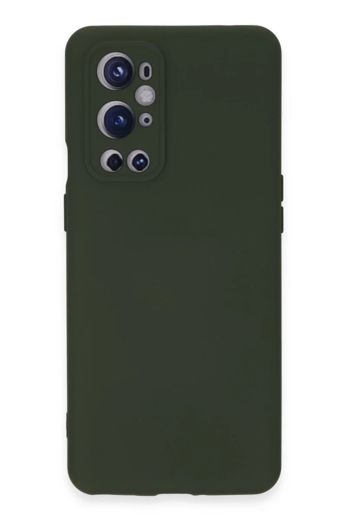 One Plus 9 Pro Kılıf Nano içi Kadife Silikon - Koyu Yeşil