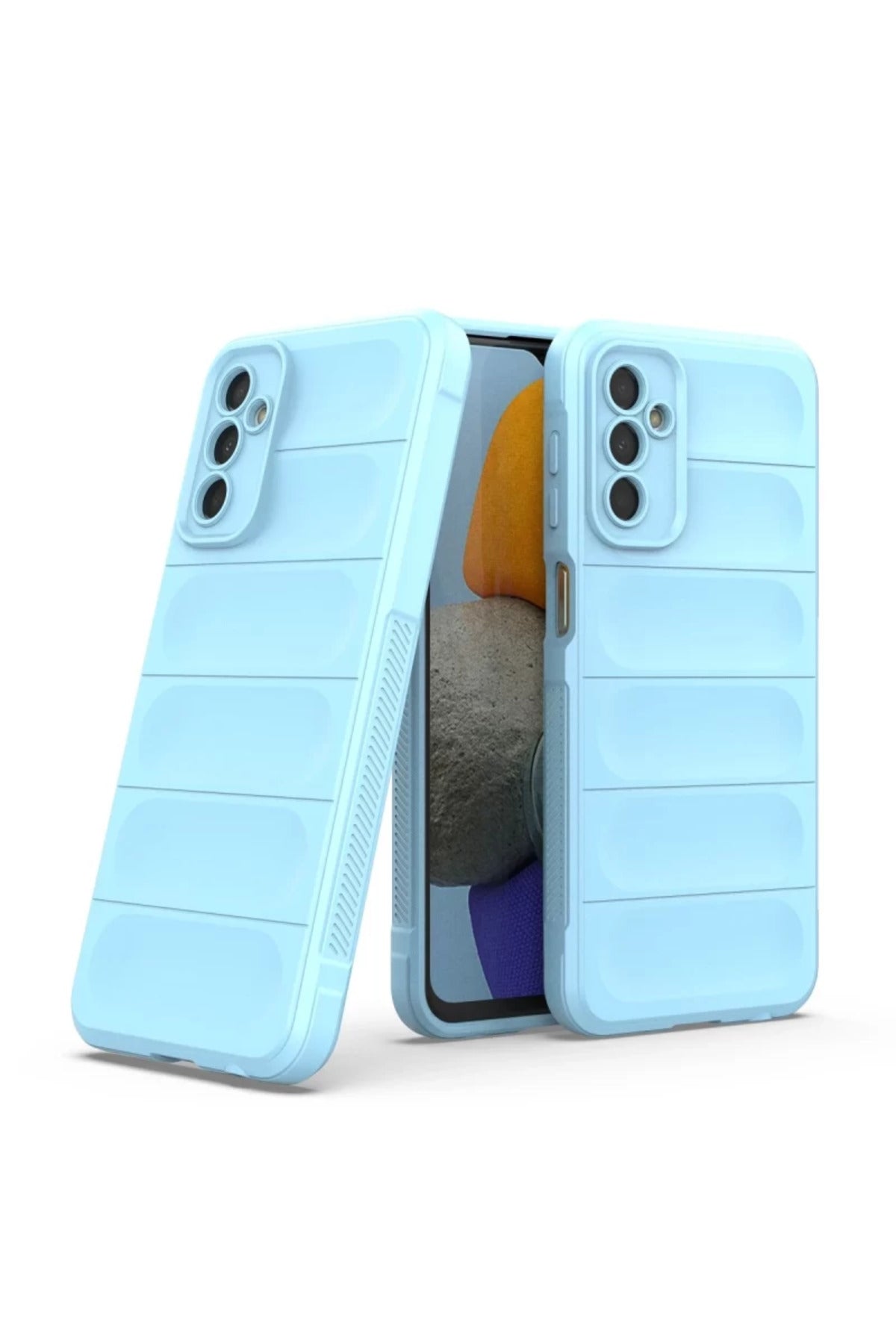 Samsung Galaxy M23 Uyumlu Kılıf Optimum Silikon - Sky Blue