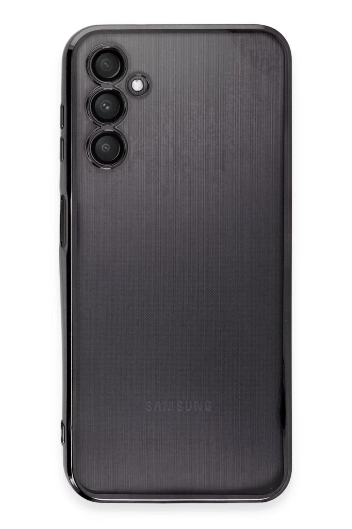 Samsung Galaxy A14 4G Uyumlu Kılıf Lensli Silikon - Siyah