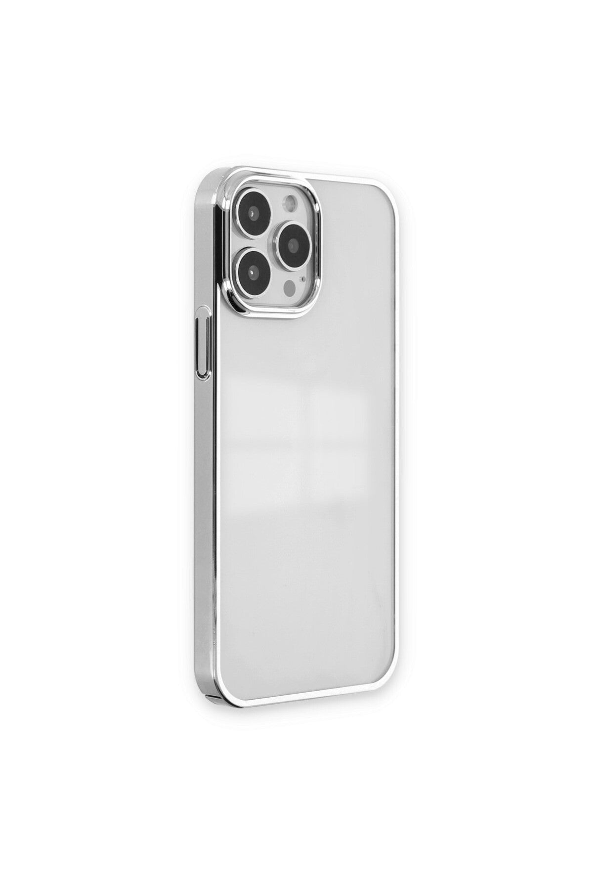 Apple iPhone 14 Pro Max Uyumlu Kılıf Element Silikon - Gümüş