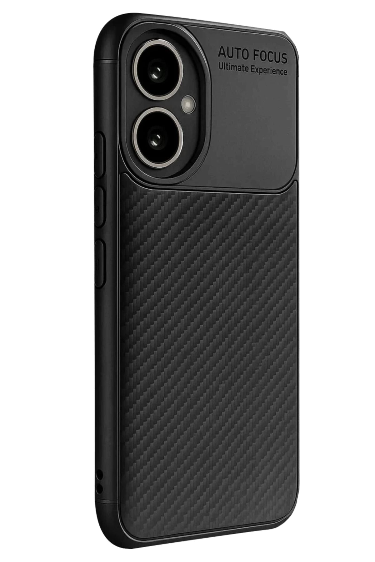 Honor 400 Uyumlu Kılıf Auto Focus Karbon Kapak - Siyah