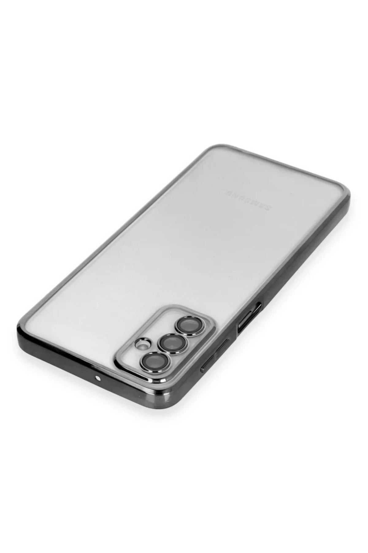 Samsung Galaxy M23 Uyumlu Kılıf Lensli Silikon - Siyah