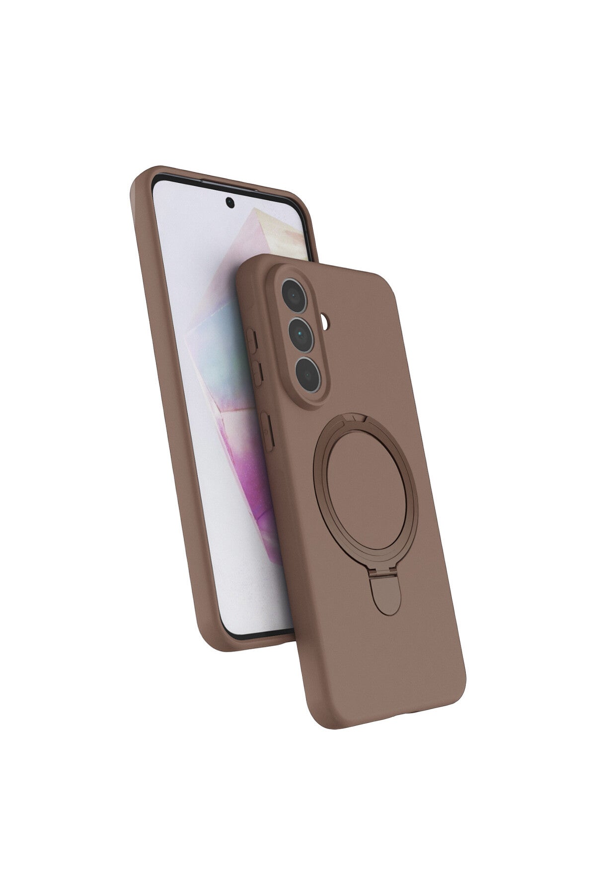 Samsung Galaxy A57 5G Uyumlu Regal Magsafe Standlı Kapak - Çöl Titanyum