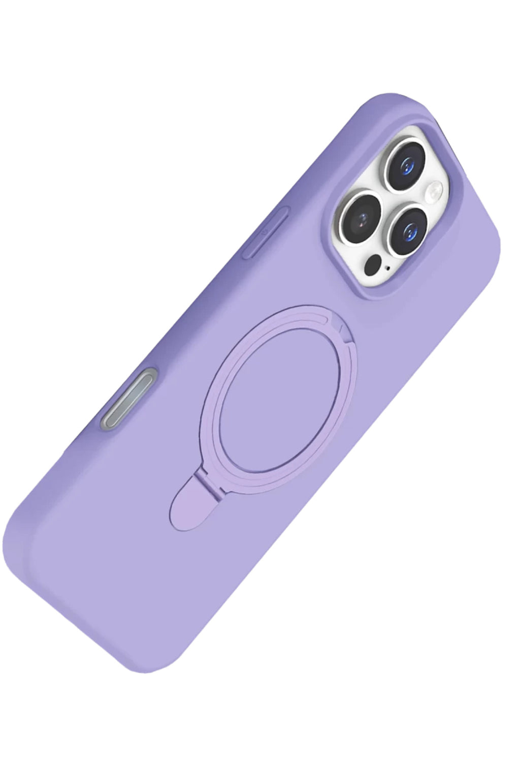 Apple iPhone 16 Pro Uyumlu Regal Magsafe Standlı Kapak - Lila