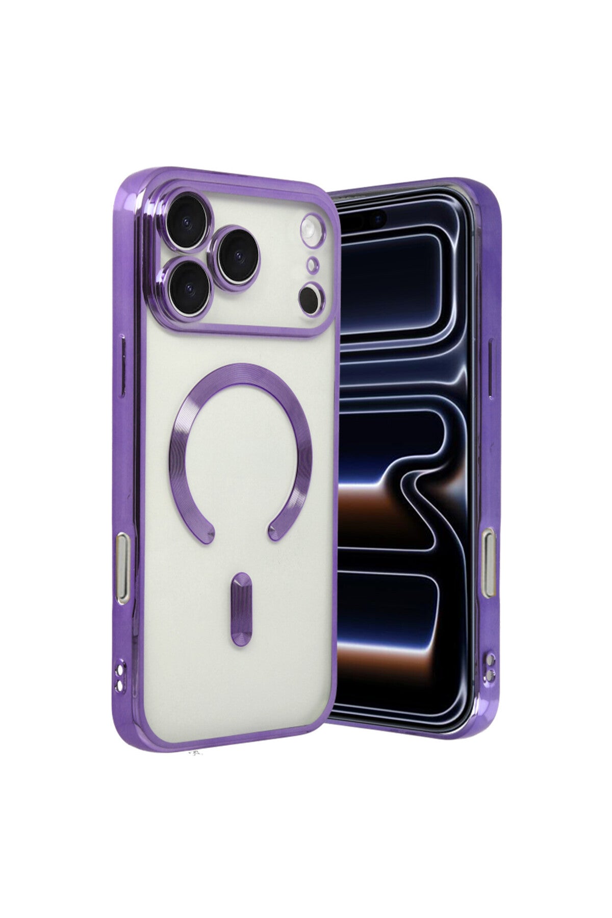 Apple iPhone 17 Pro Uyumlu Kross Magneticsafe Kapak - Mor