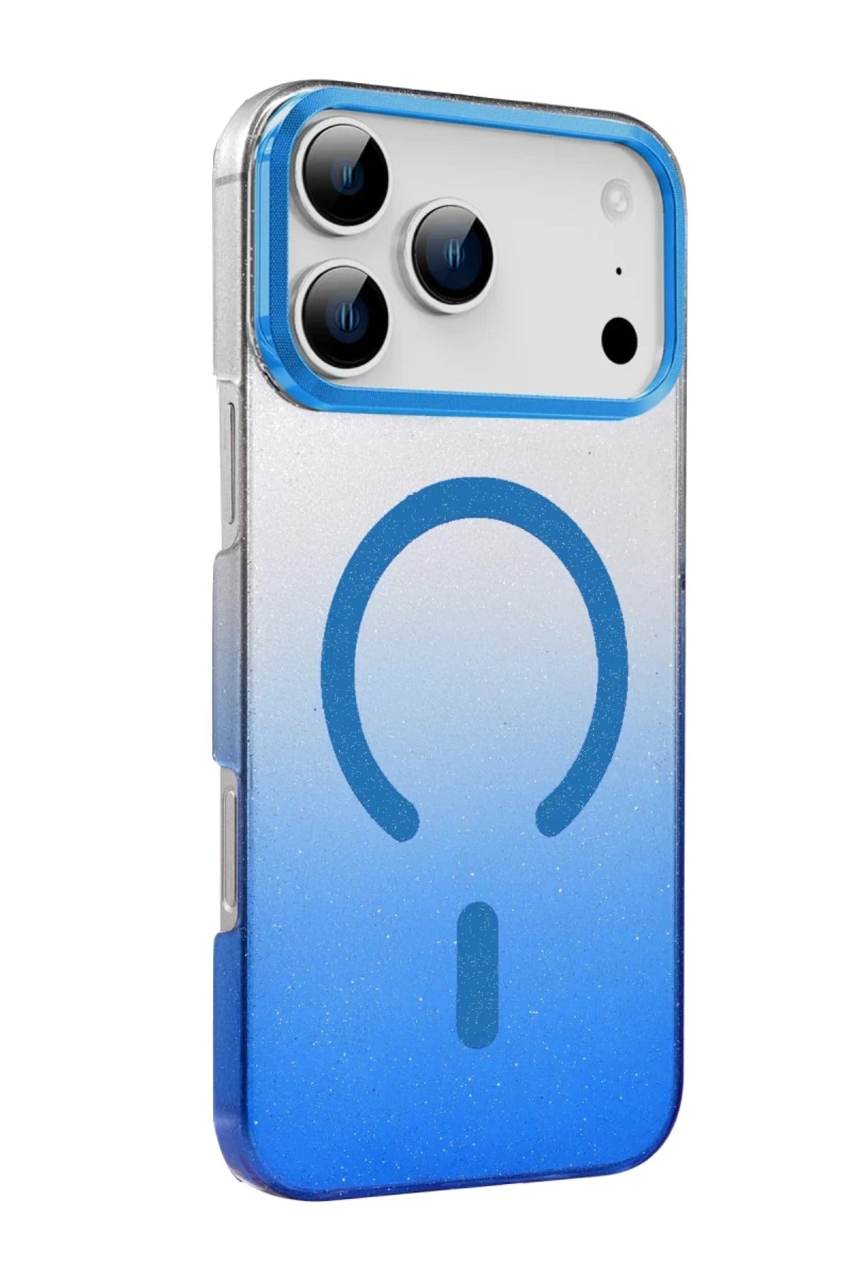 Apple iPhone 17 Pro Uyumlu Glossy Magsafe Kapak - Mavi