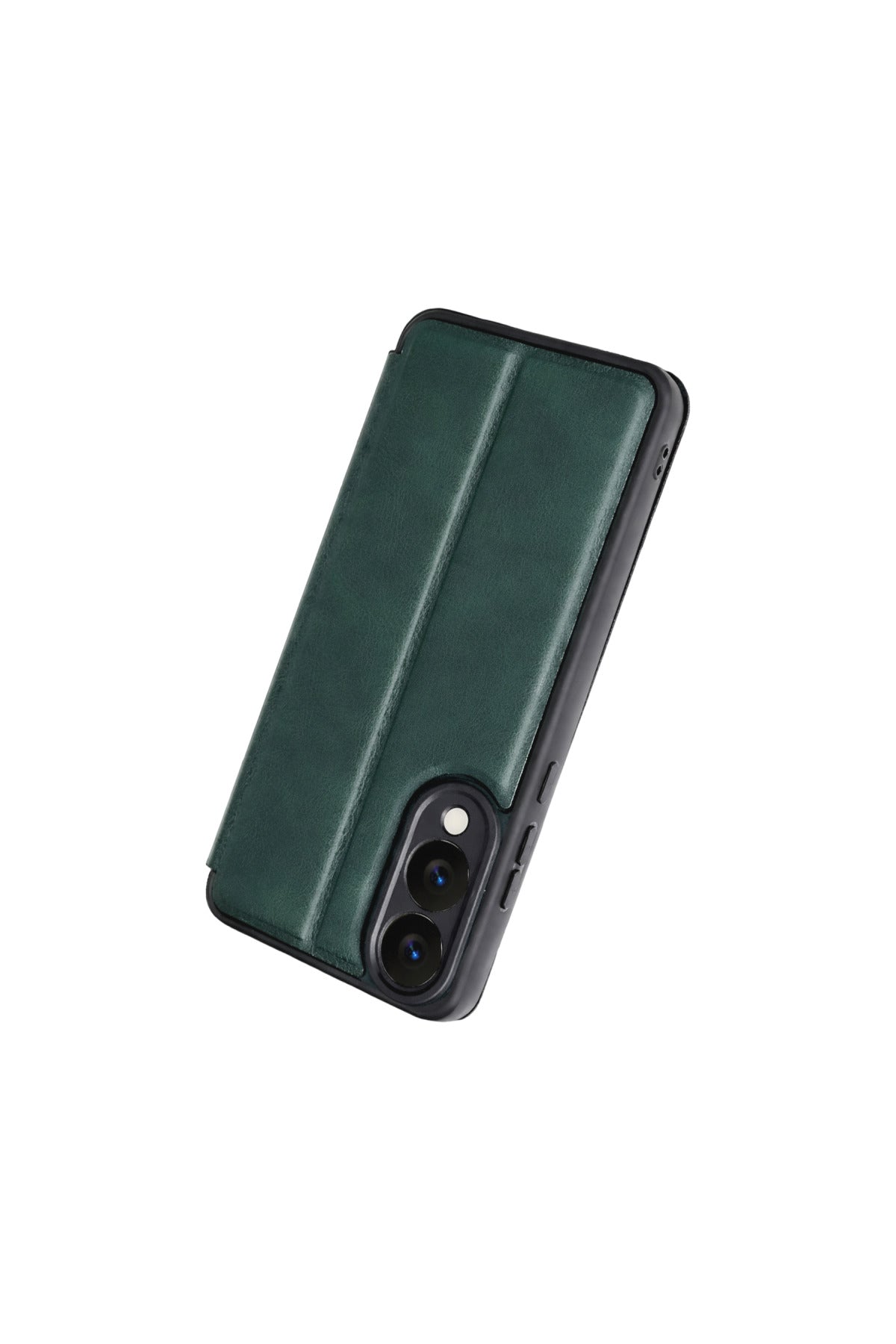 Samsung Galaxy S25 Uyumlu Edge Flip Cover - Koyu Yeşil