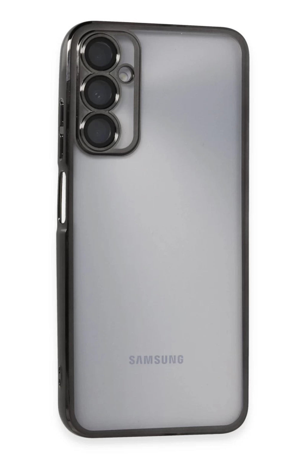 Samsung Galaxy A05S Uyumlu Kılıf Lensli Silikon - Siyah