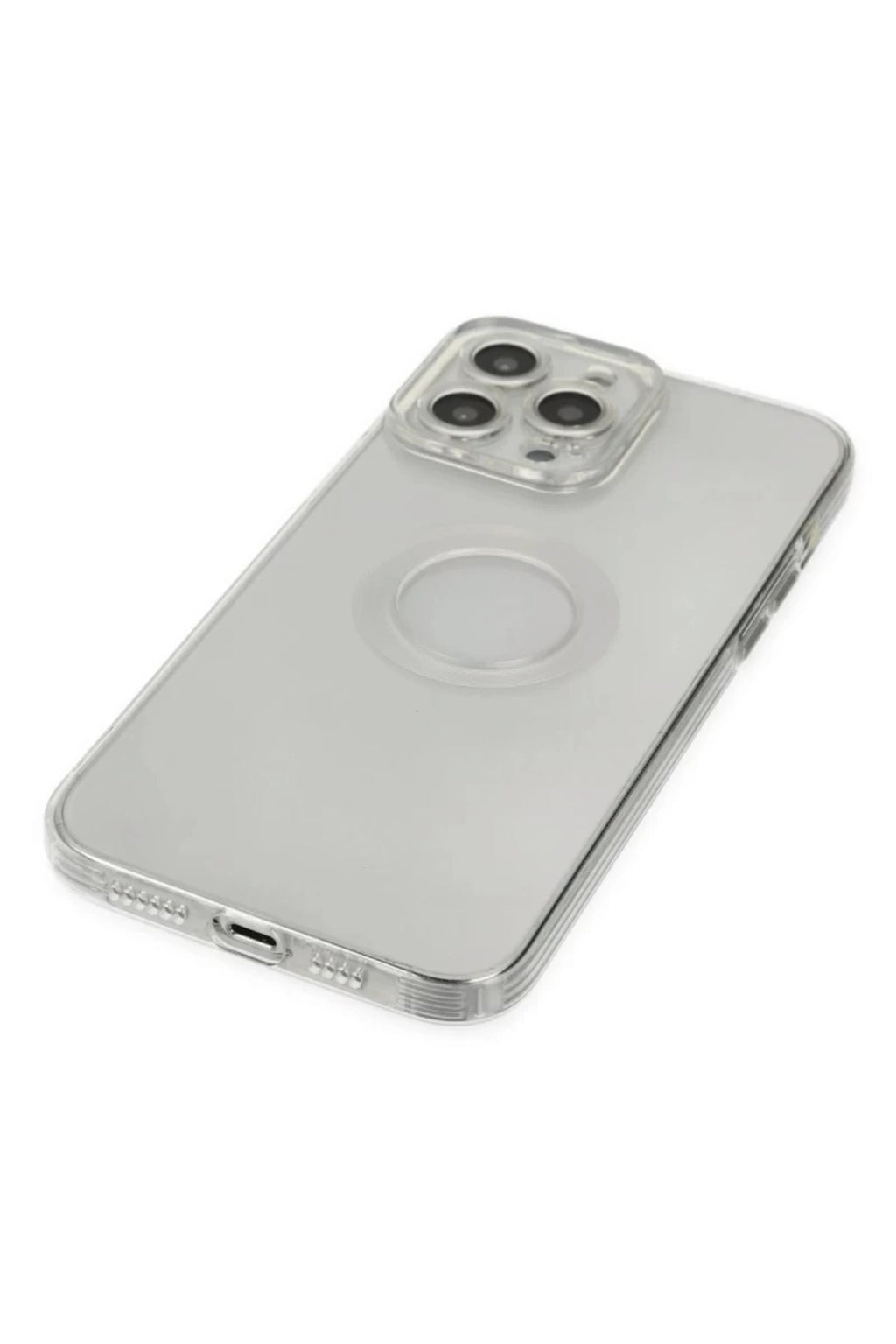 Apple iPhone 13 Pro Max Uyumlu Kılıf Santa Lens Silikon - Şeffaf