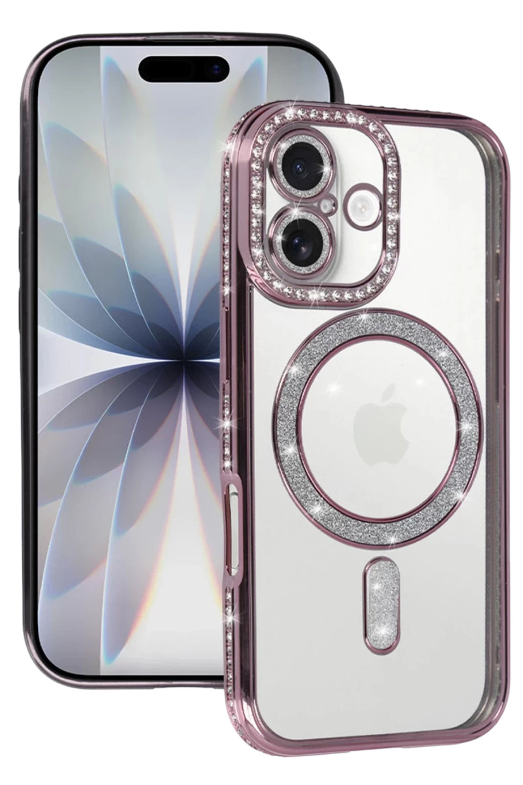 Apple iPhone 17 Uyumlu Joke Simli Magneticsafe Kılıf - Pembe