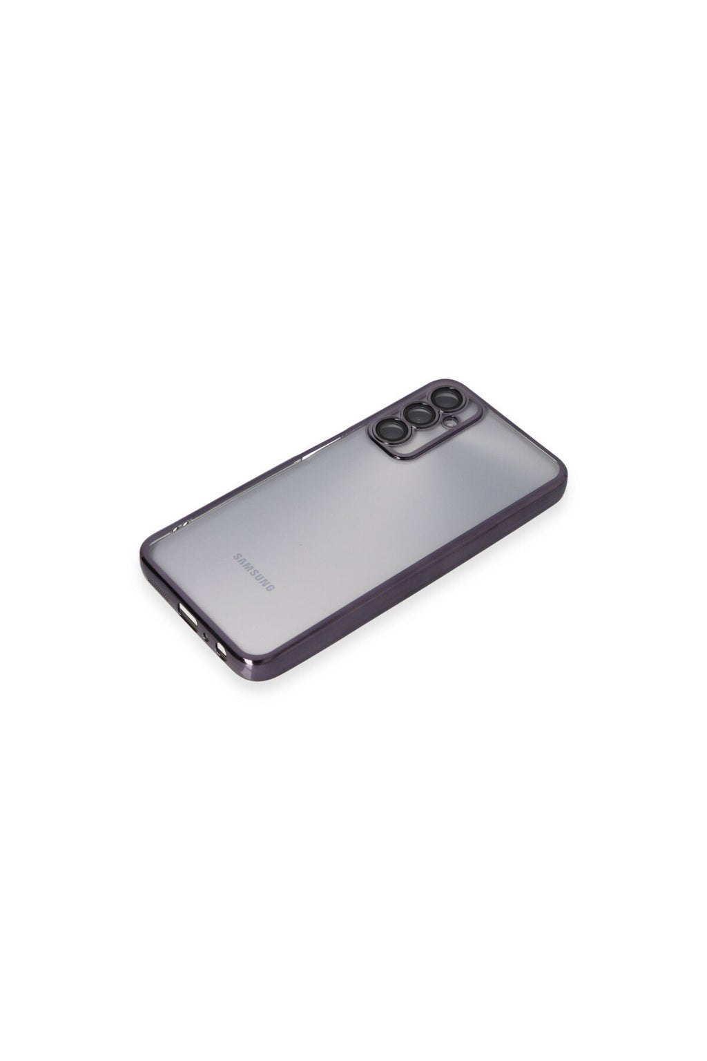 Samsung Galaxy A05S Uyumlu Kılıf Lensli Silikon - Mor