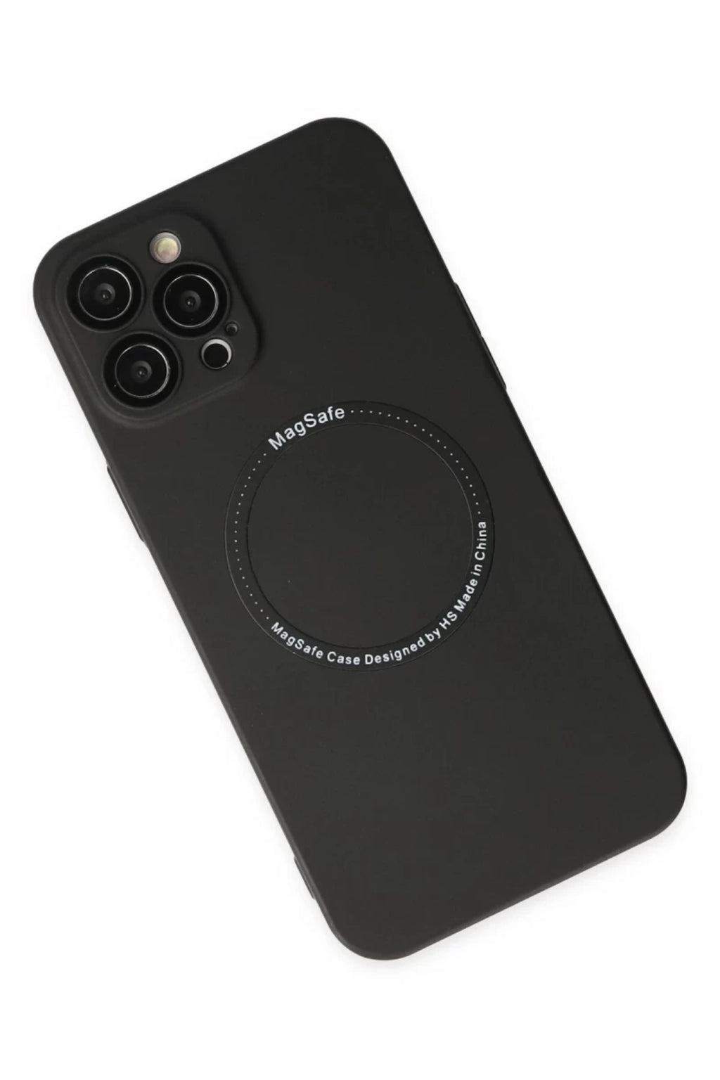 Apple iPhone 12 Pro Uyumlu Kılıf Jack Magneticsafe Lens Silikon - Siyah