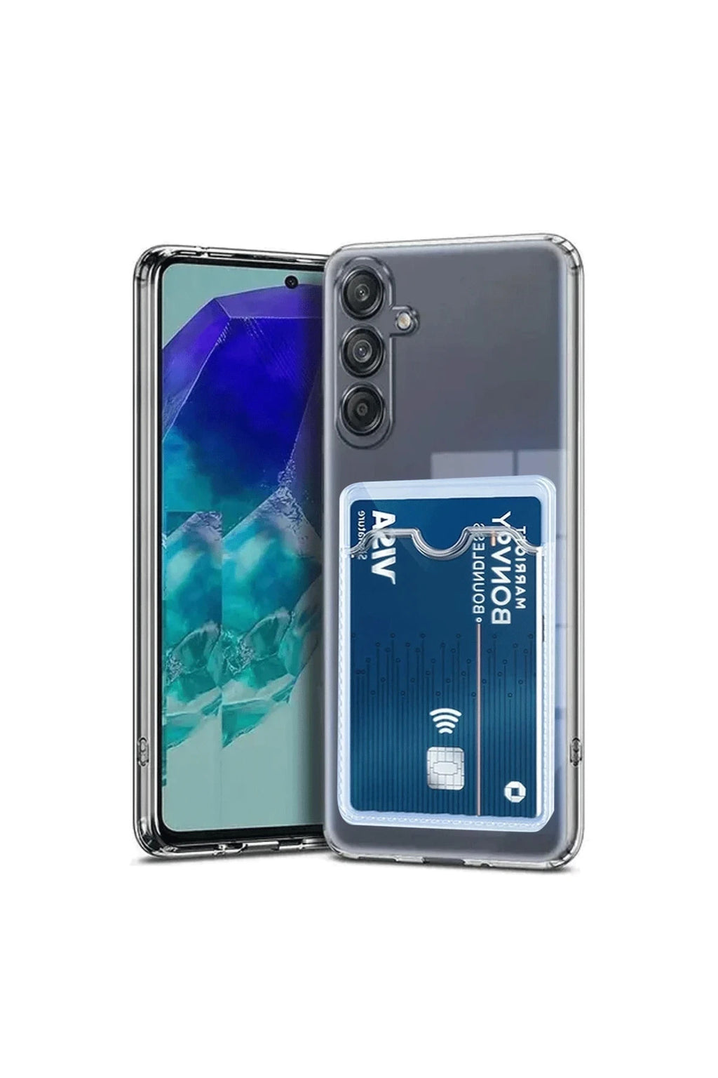 Samsung Galaxy A56 Uyumlu Kılıf Kart Şeffaf Silikon - Şeffaf