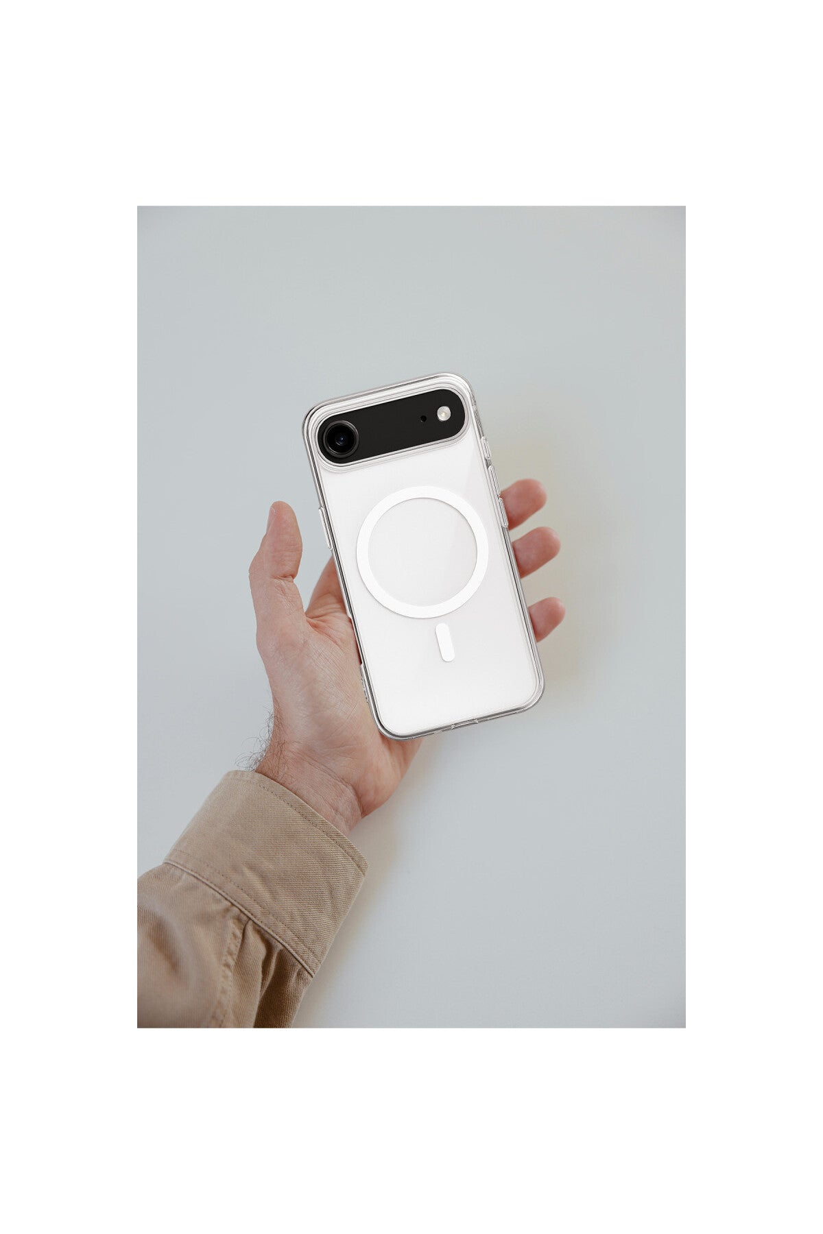 Apple iPhone 17 Air Uyumlu Kılıf Magneticsafe Şeffaf Silikon - Şeffaf
