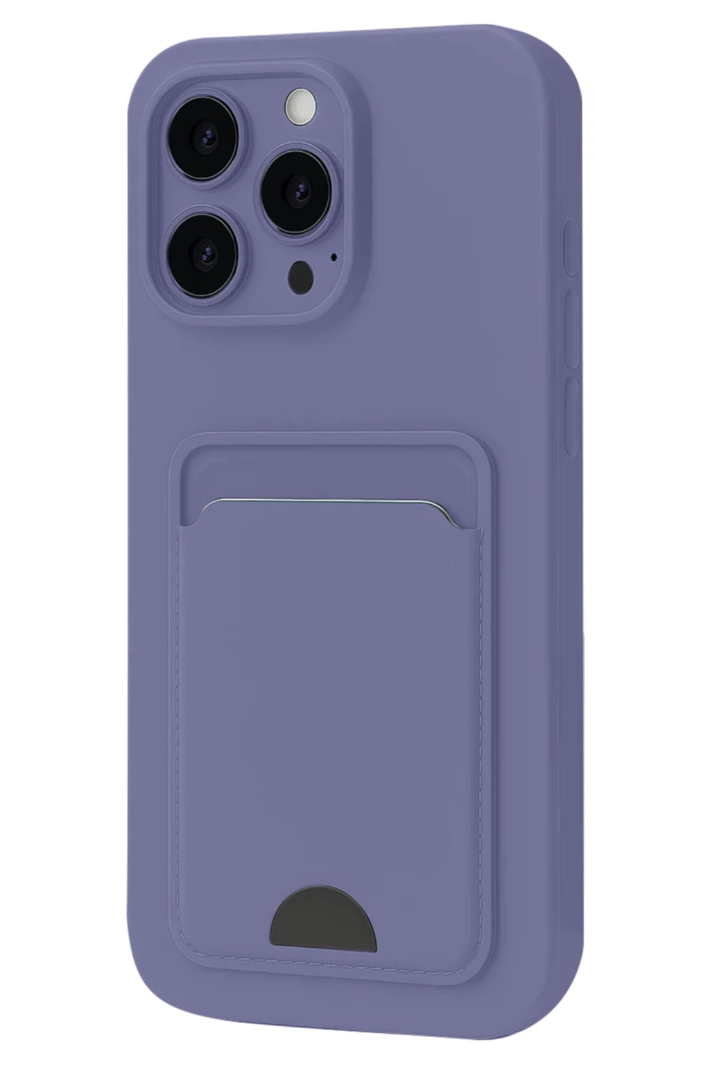 Apple iPhone 16 Plus Uyumlu Kılıf Kelvin Kartvizitli Silikon - Lila