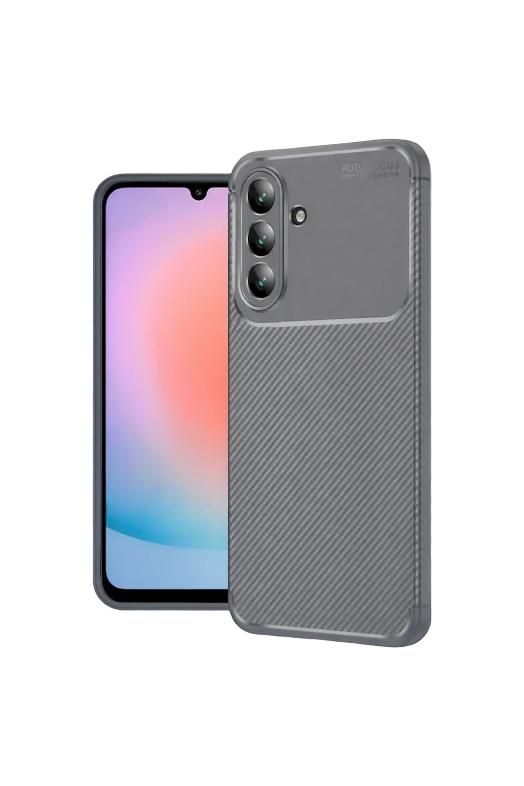 Samsung Galaxy A57 5G Uyumlu Auto Focus Karbon Kapak - Gri