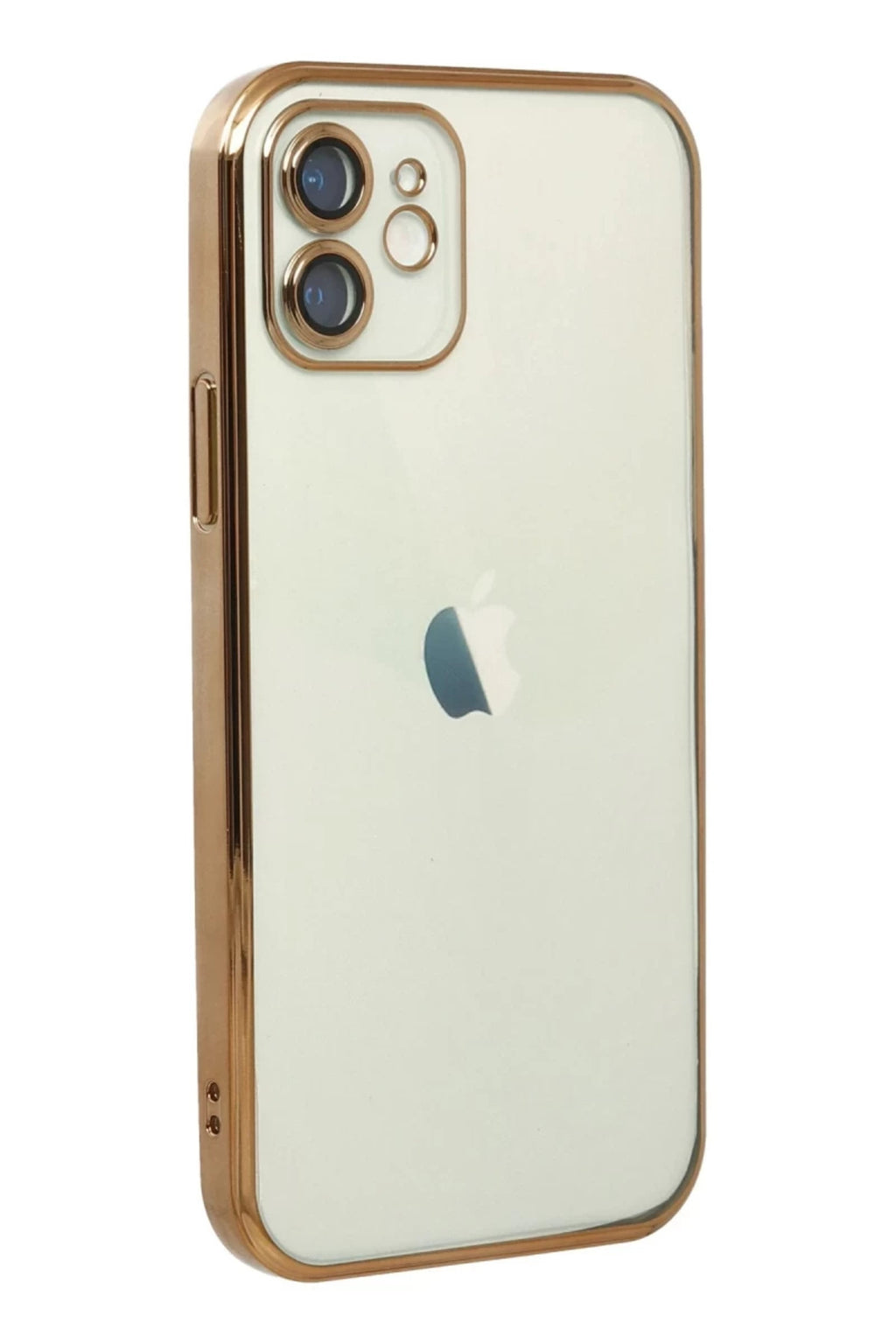 Apple iPhone 11 Uyumlu Kılıf Lensli Silikon - Gold