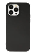 Apple iPhone 15 Pro Uyumlu Kılıf Nano içi Kadife Silikon - Siyah