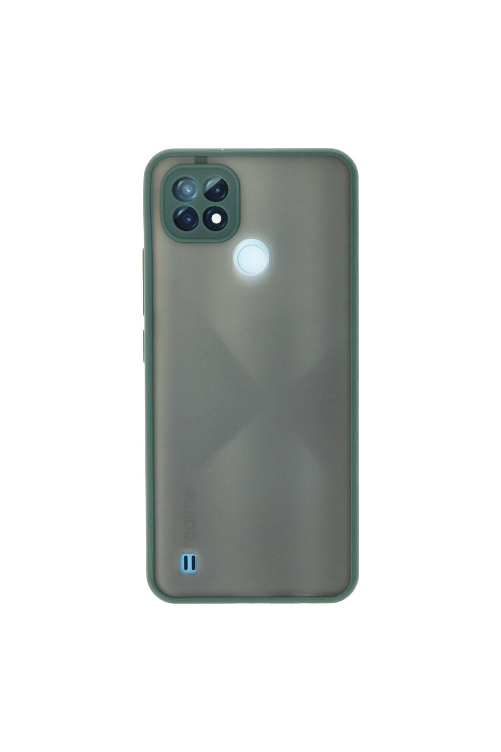 Realme C21 Uyumlu Kılıf Montreal Silikon Kapak - Yeşil