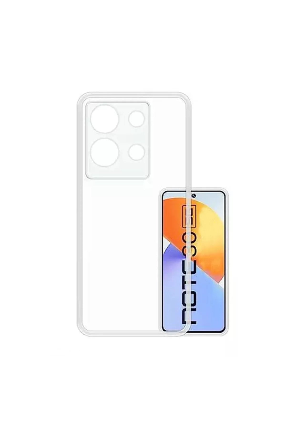İnfinix Note 30 Uyumlu Kılıf Lüx Şeffaf Silikon