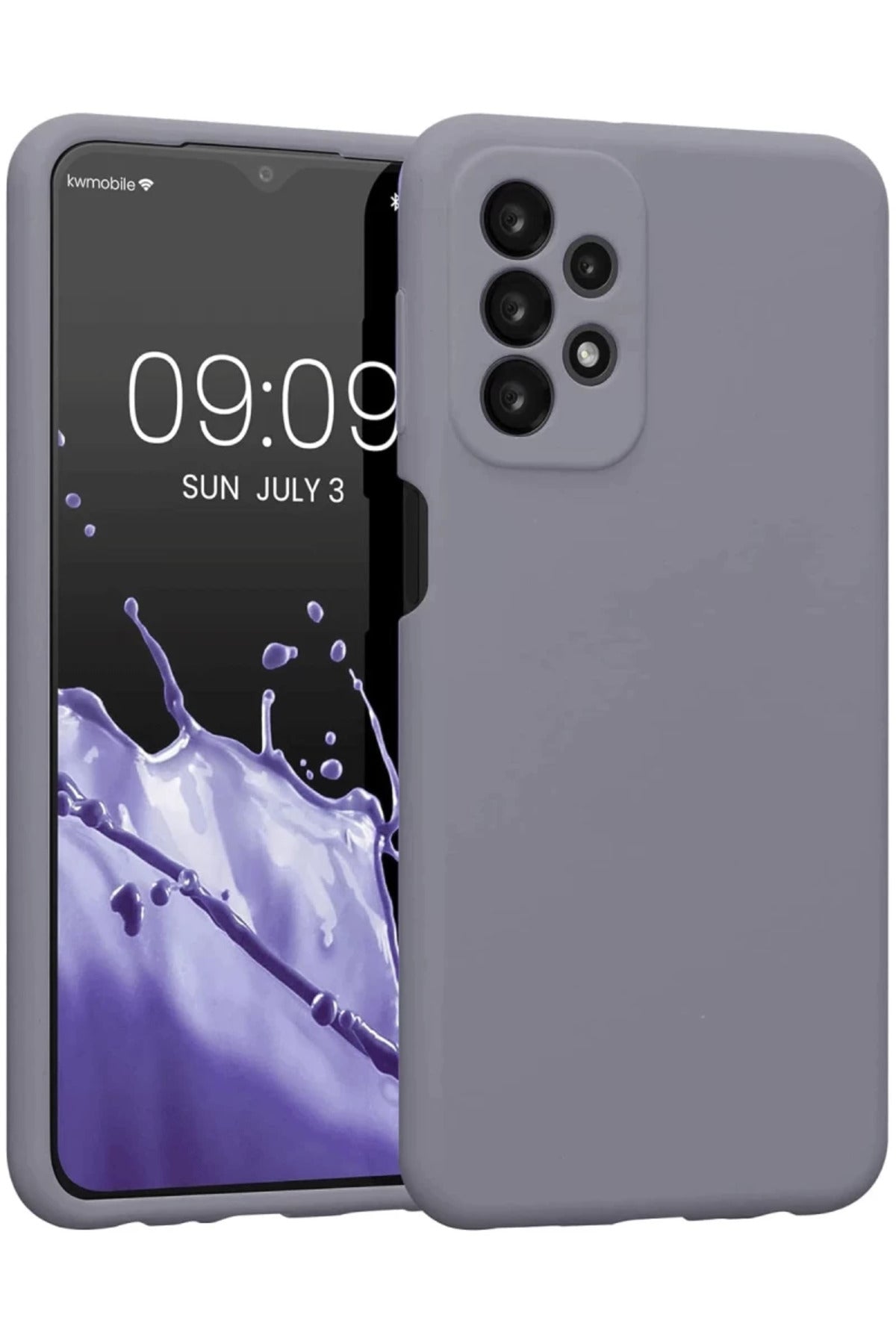 Samsung Galaxy A23 4G Uyumlu Kılıf First Silikon - Gri