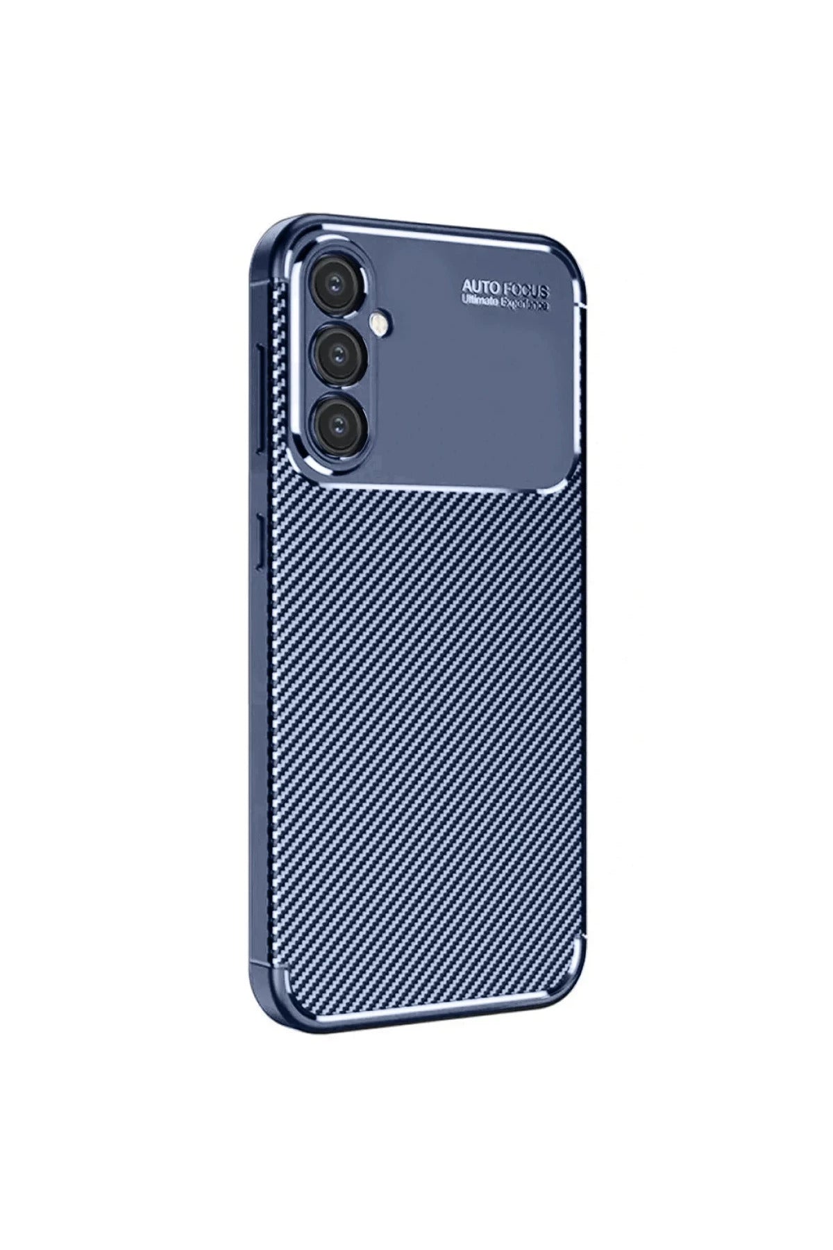Samsung Galaxy A56 Uyumlu Kılıf Auto Focus Karbon Kapak - Lacivert