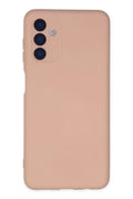 Samsung Galaxy A04S Uyumlu Kılıf Nano içi Kadife Silikon - Pudra