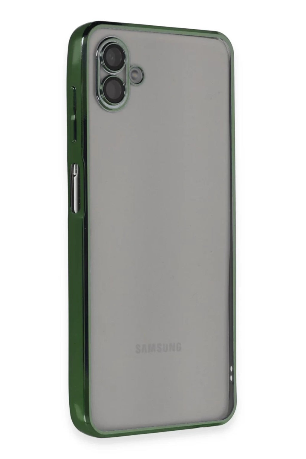 Samsung Galaxy A04 Uyumlu Kılıf Lensli Silikon - Yeşil
