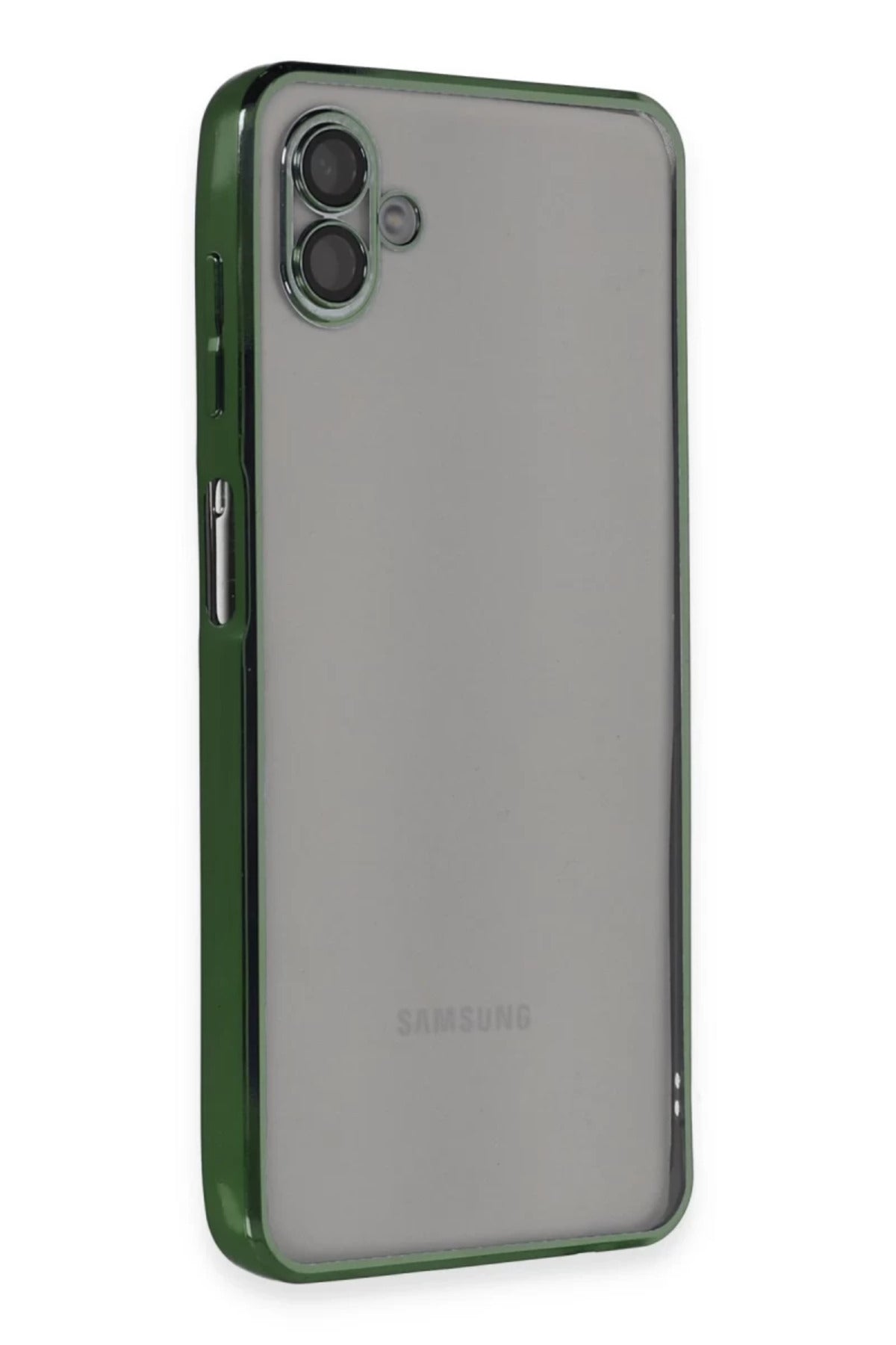Samsung Galaxy A04 Uyumlu Kılıf Lensli Silikon - Yeşil