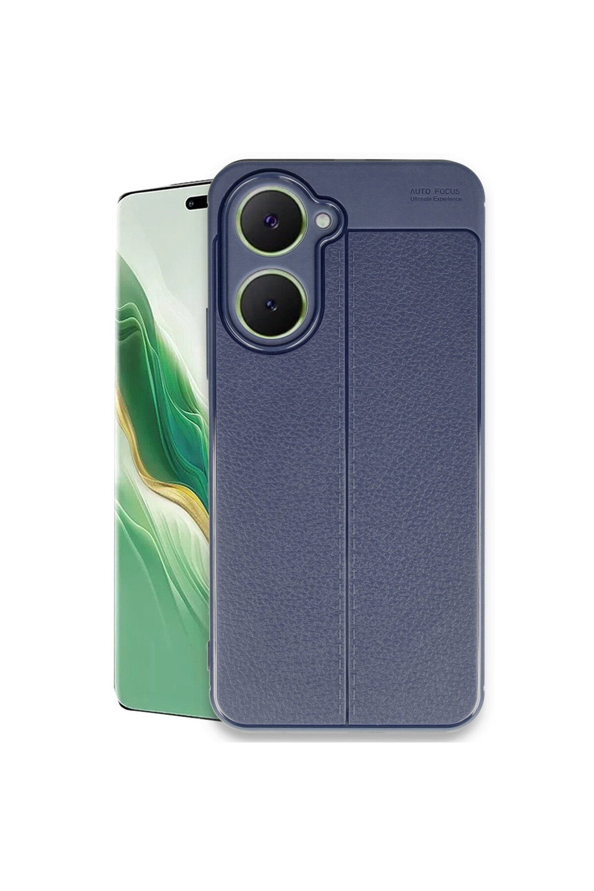 Vivo Y18 Uyumlu Kılıf Auto Focus Kapak - Lacivert